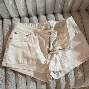 American Eagle Outfitters Women's White Jean Shorts